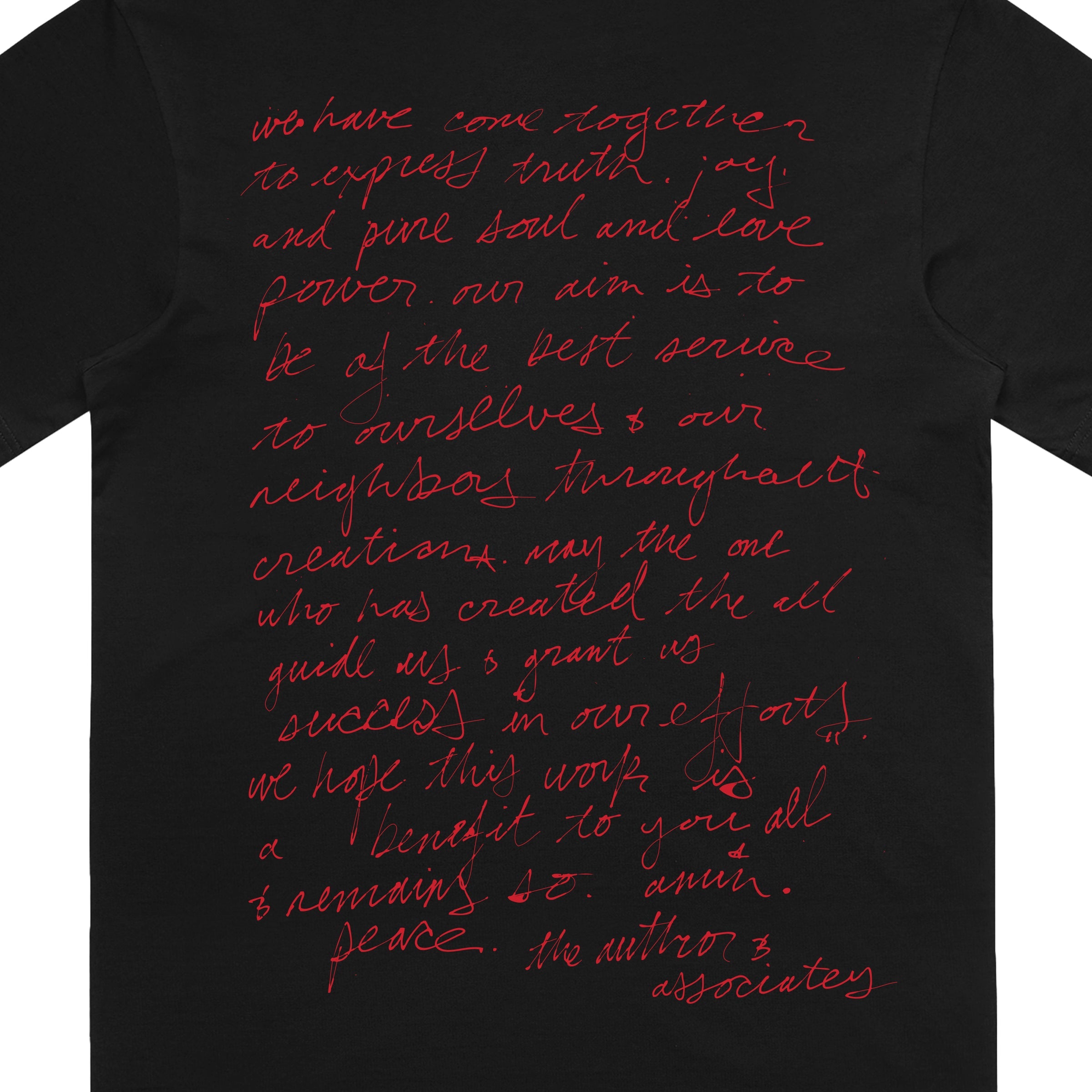 Handwritten Shirt (Black)