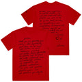 Handwritten Shirt (Red)
