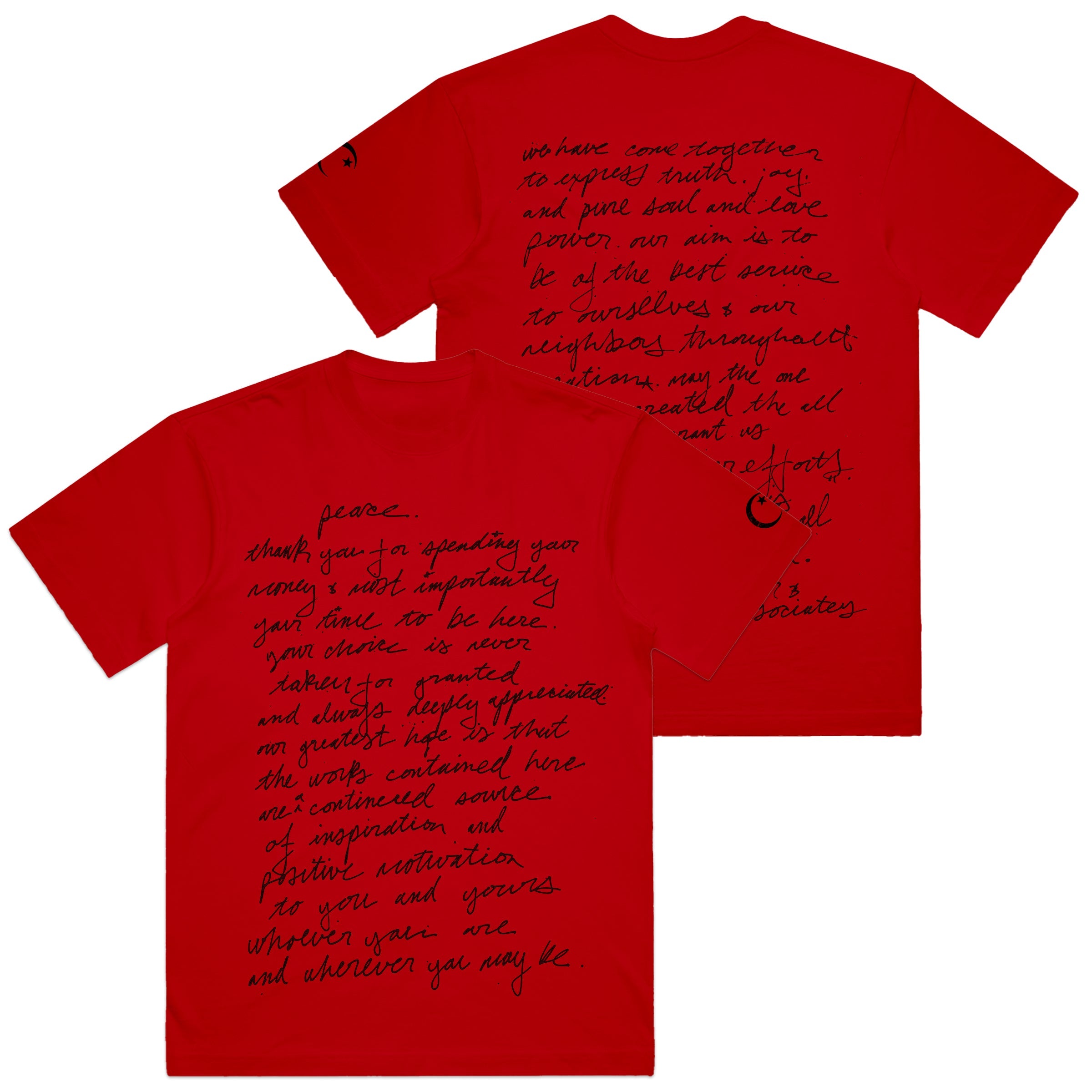 Handwritten Shirt (Red)