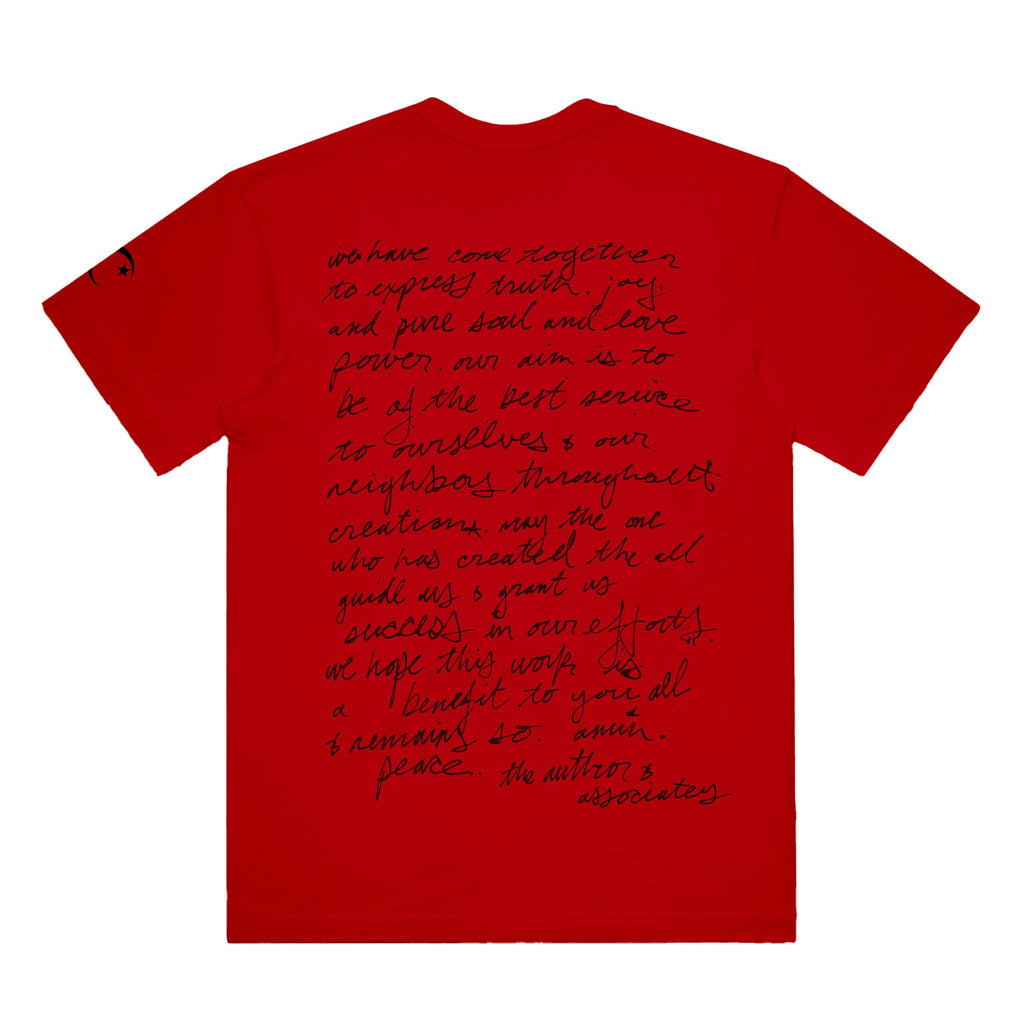 Handwritten Shirt (Red)