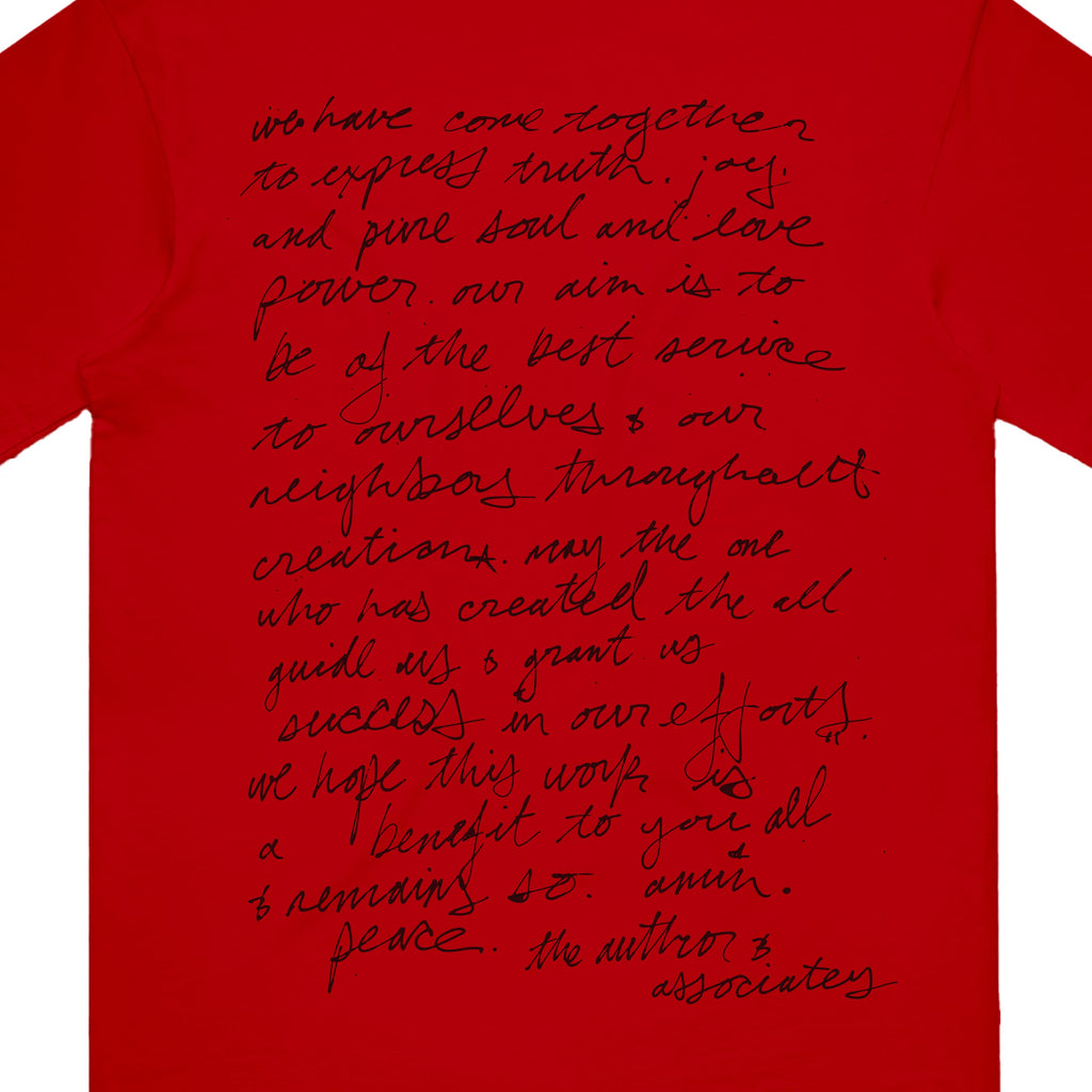 Handwritten Shirt (Red)