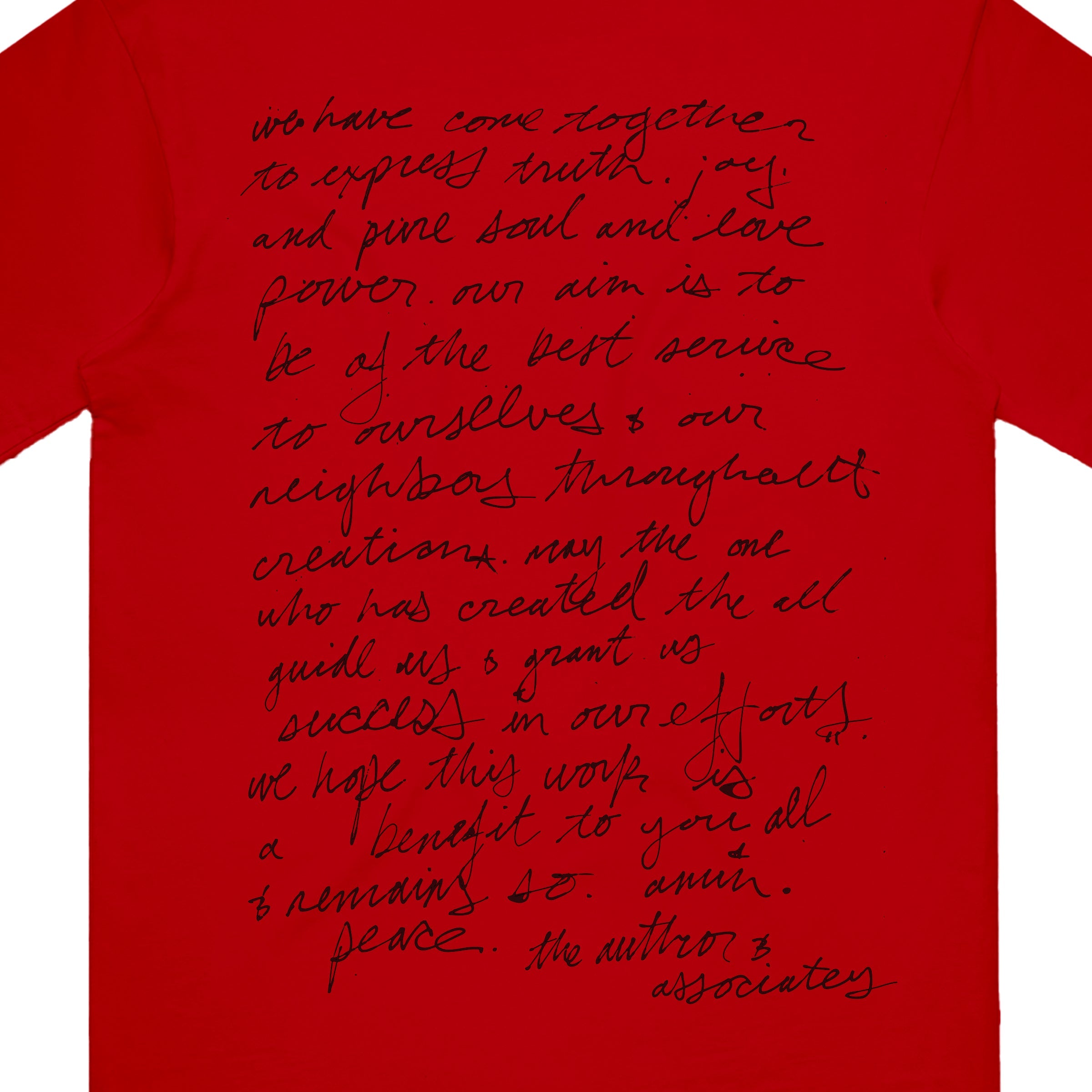 Handwritten Shirt (Red)