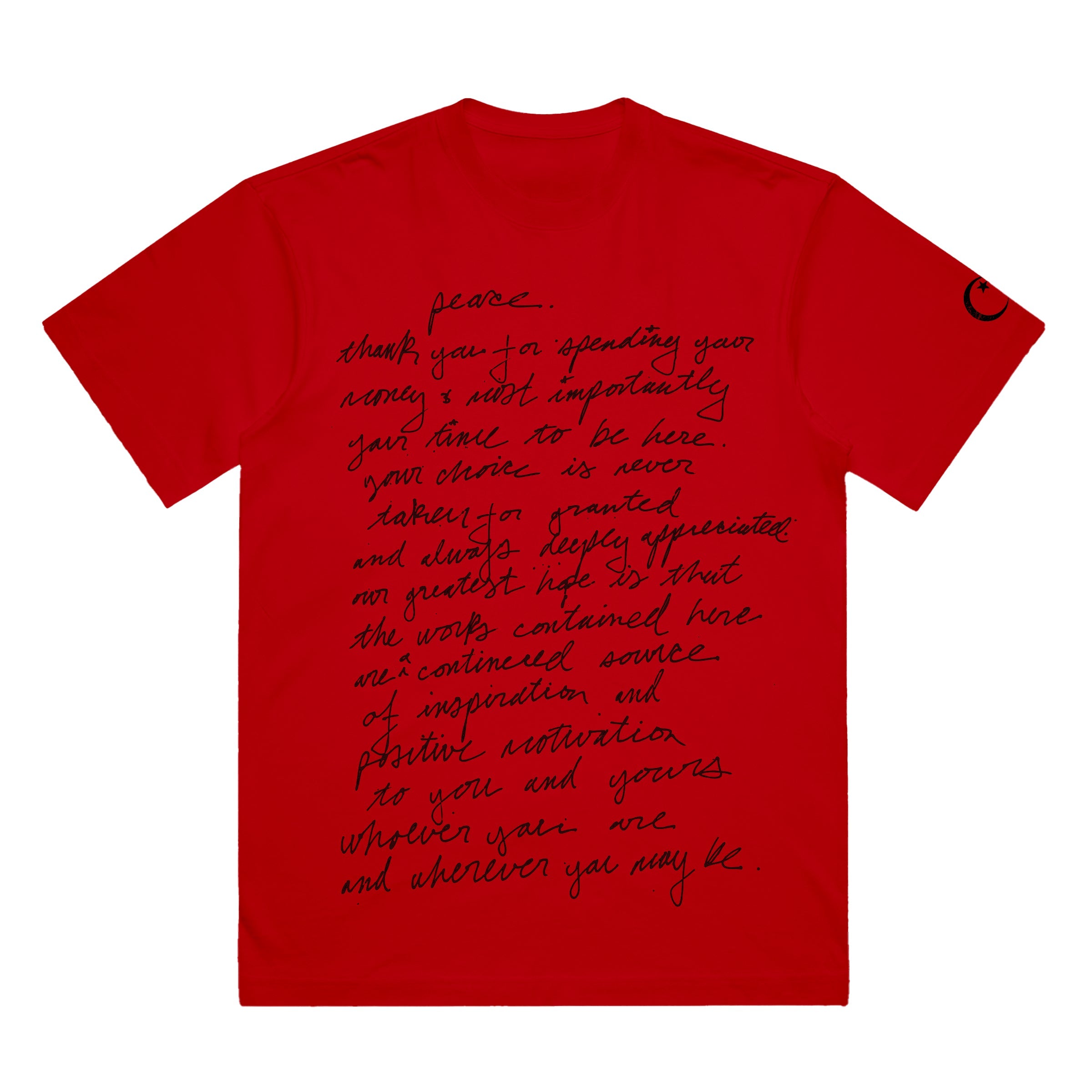 Handwritten Shirt (Red) – Casa Bey