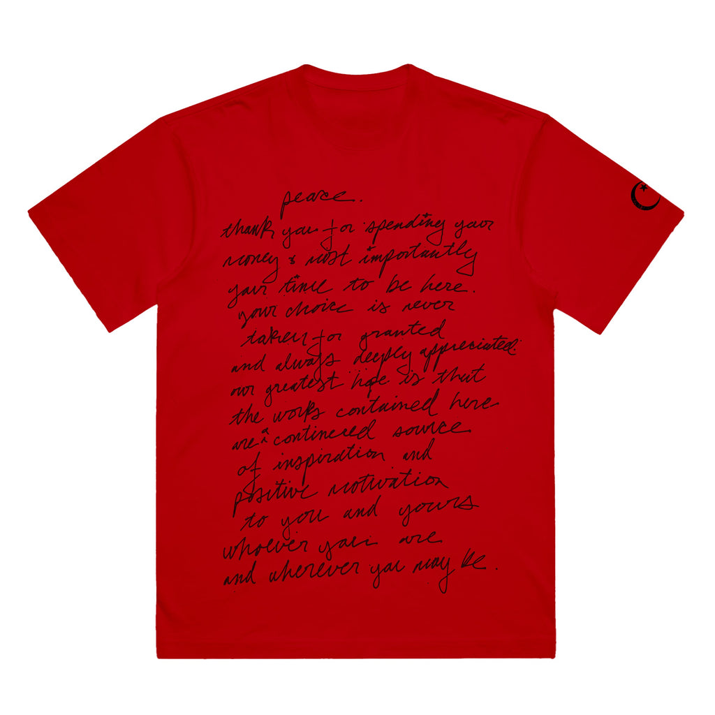 Handwritten Shirt (Red)