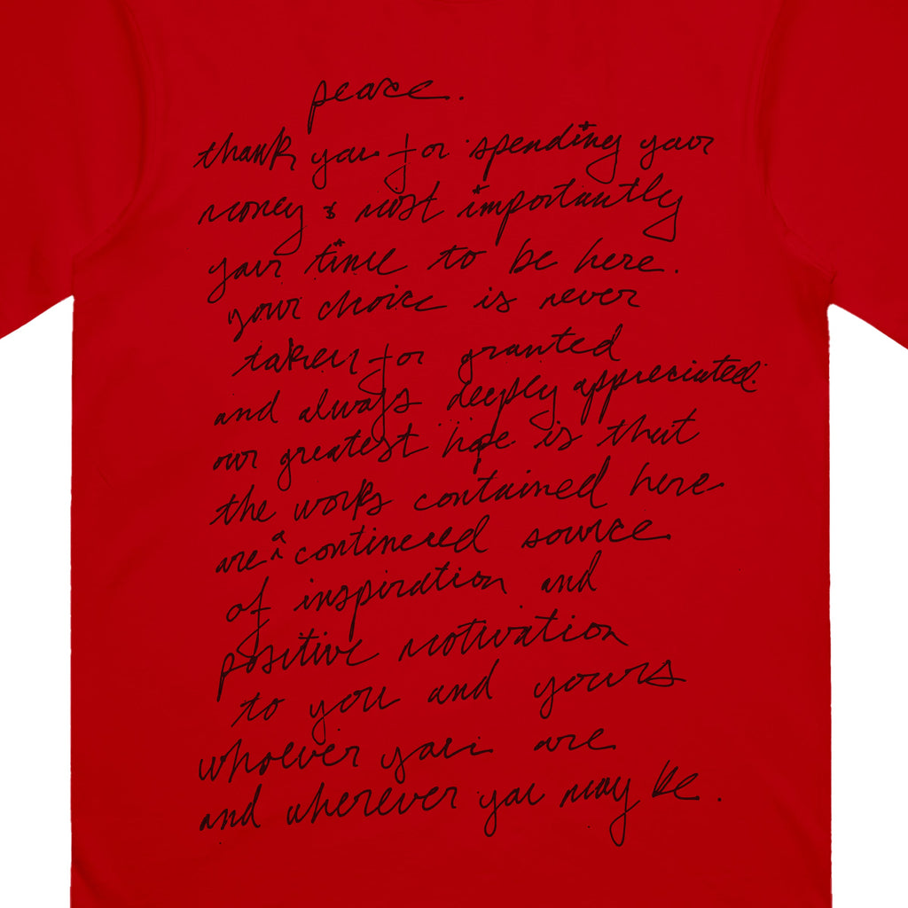 Handwritten Shirt (Red)